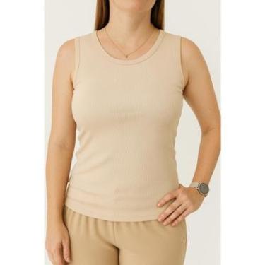 Imagem de Regata Blusa Feminina Básica Canelada-Feminino