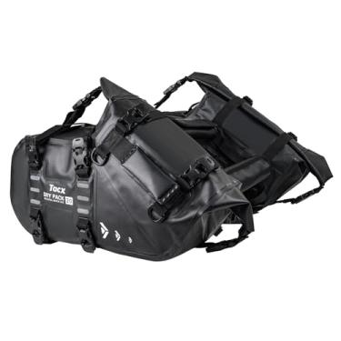 Imagem de Bolsa para selim de motocicleta, bolsa traseira de 20 L, à prova d'água, com motor removível, bolsa de bagagem, cestos de motor para bicicleta e motocicleta