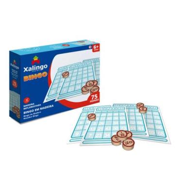 Imagem de Jogo de Bingo de Pedras de Madeira Xalingo