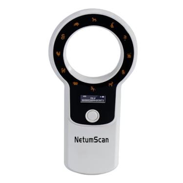 Imagem de NetumScan Leitor de microchip para animais de estimação atualizado, armazenamento de dados 1024, portátil, scanner de chip para animais de estimação, recarregável, com tela OLED estável para ISO