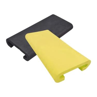 Imagem de menolana 2x Dragon Boat Seat Pad Anti -Slip Caiaque Tapete de caiaque Absorção de choque à prova d'água U Shape, Amarelo Preto