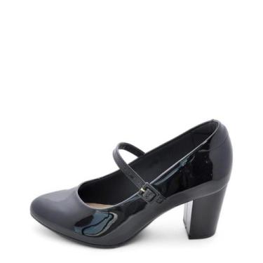 Imagem de Sapato Feminino Modare Salto Alto REF: 7377118 VERNIZ, 36, Preto