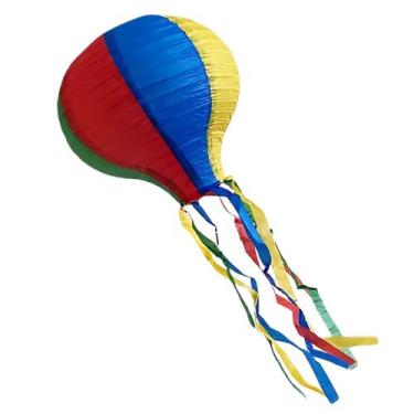 Imagem de Enfeite Junino Balão Papel Colorido Luxo - Festas e Fantasias