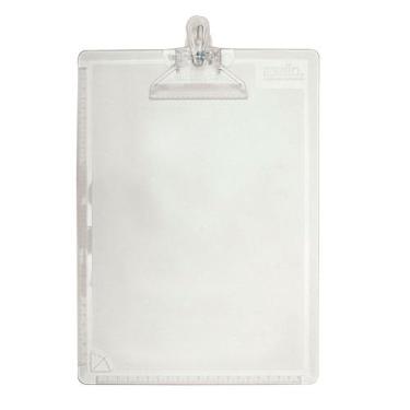 Imagem de Prancheta Dello Ofício Acrílico Cristal com Prendedor de Plástico 24x3