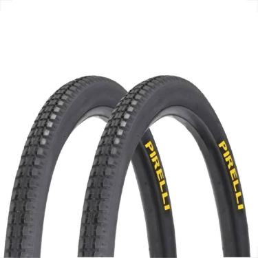 Imagem de Par De Pneu 26 x 1.1 / 2x2 Primor Barra Forte Bike Bicicleta Pirrelli Montadinha Motorizada