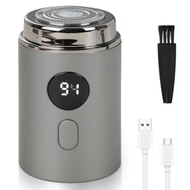 Imagem de Mini barbeador elétrico portátil para homens e mulheres, barbeador elétrico à prova d'água recarregável por USB, aparador único de bolso para cabelo, carro, viagem, escritório, uso doméstico, viagem