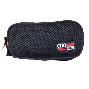 Imagem de Estojo bolsinha escolar Masculino Clio Company Sport duplo com listras