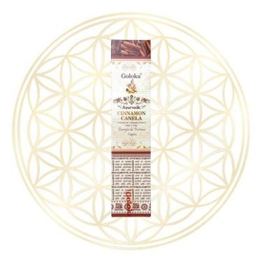 Imagem de Incenso Goloka Indiano Vareta Linha Ayurvedic - AROMAS, Canela