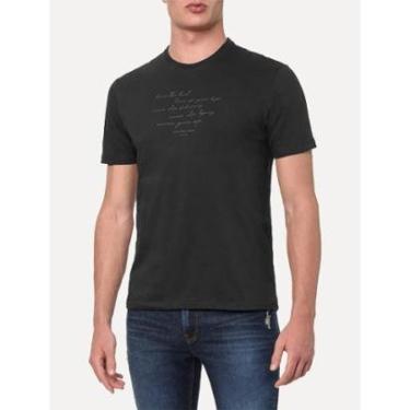 Imagem de Camiseta Calvin Klein Jeans Regular Never Give Up Preta-Masculino