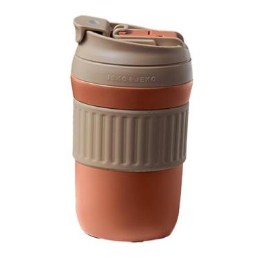 Imagem de Ｂｅｓｇａ Tumbler de café isolado 400ml aço inoxidável Viagem Coffee Caneca Térmica Cup para Festa de Camping Esportes ao ar livre de inverno, Marrom