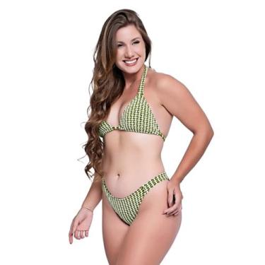 Imagem de Biquini Cortininha Malte Asa Delta - HYPE MODAS, Musgo, GG
