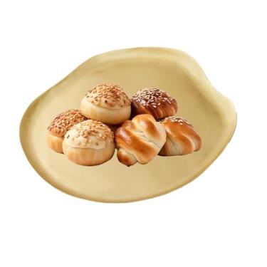 Imagem de Bandeja decorativa de latão dourado para servir mesa de café irregular, bandeja de exibição de pratos e cosméticos para decoração de pratos e cosméticos, banheiro, cozinha, sobremesa, carrinho