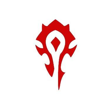 Imagem de Adesivo de vinil World of Warcraft Horde PVP CCI | Laptop Carros Caminhões Vans Paredes | Vermelho |14 x 8,3 cm | CCI1853