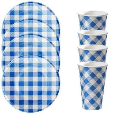 Imagem de Kit 20 Convidados Pratos Copos Festa Junina Papel - Udlandia