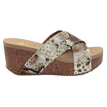 Imagem de Volatile Sandália feminina cruzada, Multi natural, 11