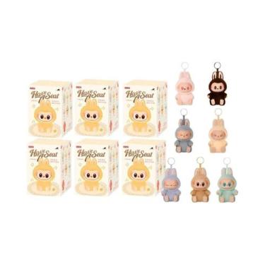 Imagem de Anime Labubu Have a Seat Series PVC Chaveiro Modelo Monstro Réplica Ca