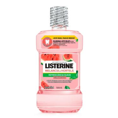 Imagem de Antisséptico Bucal Listerine Melancia e Hortelã Refrescância Suave Sem Álcool 500ml
