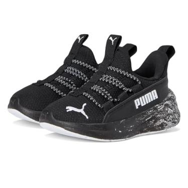 Imagem de PUMA Tênis infantil Softride One4all sem cadarço, Preto e branco Ah25, 21