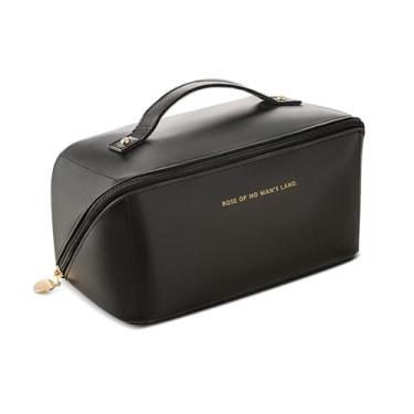 Imagem de Bolsa Cosmética de Viagem – Necessaire Feminina de Maquiagens para Viagem | Organizador de Cosméticos (Preto)