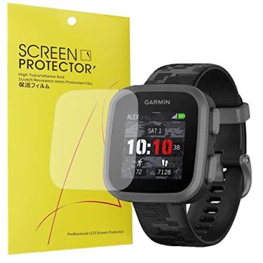 Imagem de Lamshaw Compatível com protetor de tela Garmin Bounce, [pacote com 6] Película transparente TPU de cobertura total compatível com smartwatch Garmin Bounce (pacote com 6)