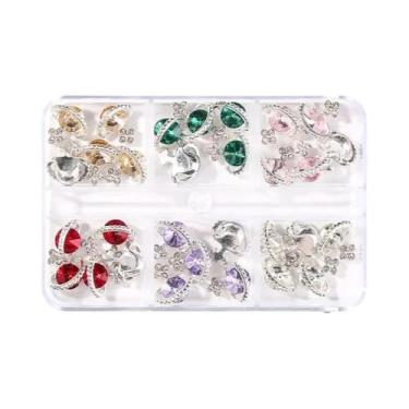 Imagem de Luxo 6 Grades Brilhante Saturno Planeta 3d Cristal Strass Decorações D