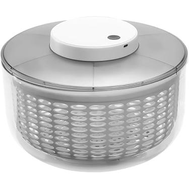 Imagem de Girador De Salada Elétrico 4.5l / 6l, Lavadora De Vegetais Carregável Por Usb, Limpador E Secador De Alface, Sistema De Drenagem De água Fácil E Armazenamento Compacto, Livre De, 6L