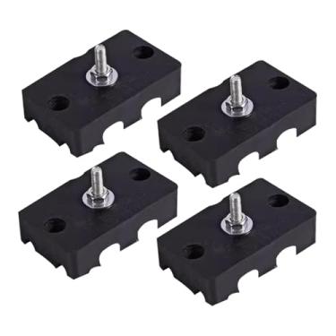 Imagem de WeiLaiKeQi 4 peças de pés de compressor de ar, almofada de absorção de choque, mini base dividida, suporte de borracha universal, almofada condensadora,