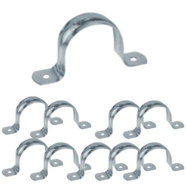 Imagem de Kit 10 abracadeira tipo u 3/4" - DIVERSAS