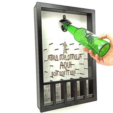 Imagem de Quadro Abridor De Garrafa De Parede Plinko Pinball Divertido - Co2Beer
