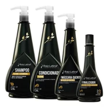 Imagem de Kit Profissional Raiz Latina Tutano Silicone Hidratação Br