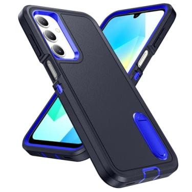 Imagem de IDweel Capa masculina para Galaxy A16 5G, proteção resistente, à prova de choque, antiarranhões, ajuste fino, leve, durável, capa dura com suporte para Samsung para Galaxy A16 5G de 6,7 polegadas,