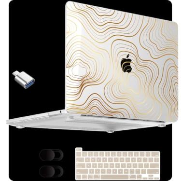 Imagem de MEEgoodo Capa para M2 MacBook Pro 13 polegadas 2022 2021 2020, capa de cristal serve para modelos A2338 M2/M1 A2251 A2289, capa transparente para laptop de 13,3 polegadas, capa rígida para MacBook Pro