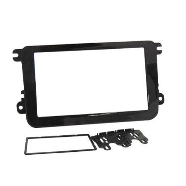 Imagem de Moldura 2 Din Gol G7, Jetta, Amarok, Novo Fusca, Tiguan 07 A 10 - Blac