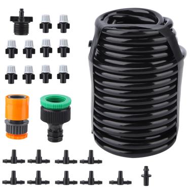 Imagem de Kit de Irrigação de Mangueira de Jardim Akozon 10m - Completo de Irrigação de Jardim para Cuidados Eficientes Com Plantas, de Irrigação por Gotejamento de Fácil Configuração