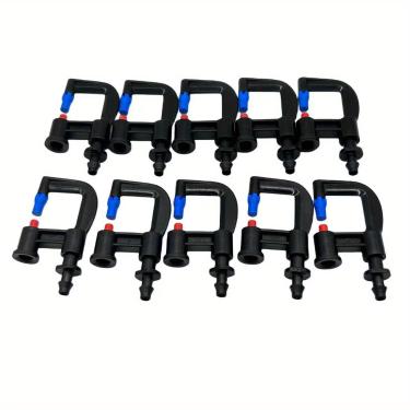 Imagem de Pacote com 10 bocais, sistema de irrigação, nebulização, irrigação automática, mangueira de jardim, cabeça de pulverização com mangueira PE de 4/7'' (WP17-1)