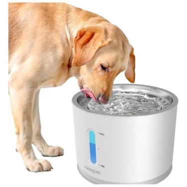 Imagem de Bebedouro Fonte Gato Cão Filtragem Purificação Pet Bivolt(Branco,127/220V)