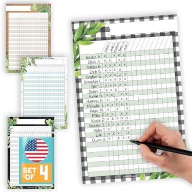 Imagem de Tabela de frequência para gerenciamento de sala de aula - 8 gráficos de incentivos para itens essenciais de sala de aula, tabelas de comportamento do aluno 28 x 43 cm e rastreador de deveres de casa