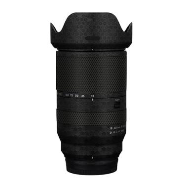 Imagem de Adesivo protetor de câmera de película de vinil para lente para Tamron 18-300 mm F3.5-6.3 adequado para acessórios de fotografia Fuji Mount 18-300 (preto favo de mel)