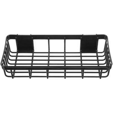 Imagem de Luxshiny Suporte De Armazenamento De Parede: Suporte De Armazenamento De Banheiro Organizador De Drenagem Para Produtos De Higiene Pessoal - Preto