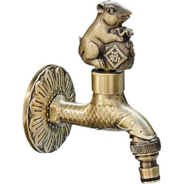 Imagem de Torneira De Babador De Jardim Ao Ar Livre Mangueira De Jardim Válvula De Saída Torneira De Montagem Na Parede Torneira De água Fria Torneira De Latão Torneiras Waterbutt, Antique