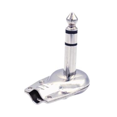 Imagem de simhoa Efeitos de guitarra Connector de pedal Mono Male Plug PanCake Style Connector de 6,35 mm de baixo ruído 1/4 "Premium para guitarra de áudio do alto, Golden Estéreo