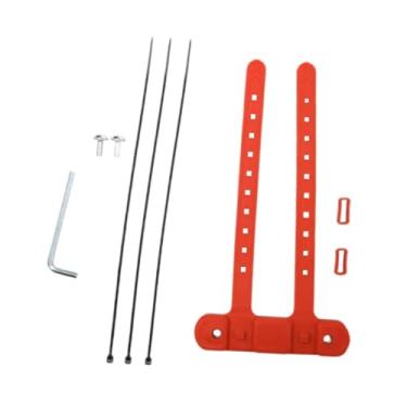 Imagem de UGPLM Adaptador de base para suporte de garrafa de bicicleta, suporte para de garrafa, base de montagem para canote de selim, Vermelho