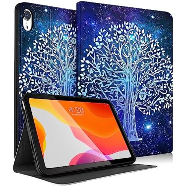 Imagem de Uppuppy Capa para iPad mini 7 A17 Pro 2024/iPad Mini 6 2021 de 8,3 polegadas para iPad mini 6ª/7ª geração, capa de árvore para meninas e adolescentes para Apple Mini 6/7 A2567 A2568 A2569