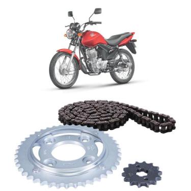 Imagem de Kit Transmissão Relação Honda Fan 125 - 2009 a 2012 - Importado
