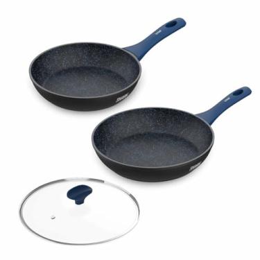 Imagem de ICHEF Polishop Panelas Home Azul Sauté Grand 24cm e Sauté Petit 20cm com Tampa 24cm