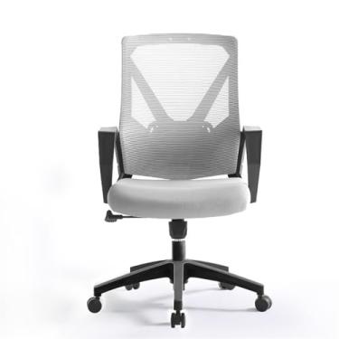 Imagem de Cadeira de jogos, cadeira de escritório, confortável para casa, giratória, cadeira de escritório, ergonômica, malha média, rolante, trabalho, cadeira de trabalho giratória, com rodas, cadeira de