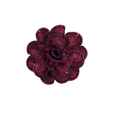 Imagem de Broche grande de flor de rosa strass broche de lapela para mulheres dela moda elegante cristal camélia broches florais broche para vestidos terno roupas acessórios joias flor na lapela casamento 100