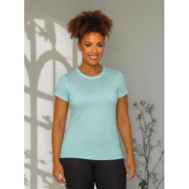 Imagem de Camiseta Baby Look Feminina Dry Fit Treino Fitness Academia - Labela F