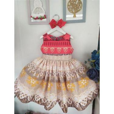 Imagem de Vestido Moana Infantil Luxo Festa - Fabuloso Ateliê, 8