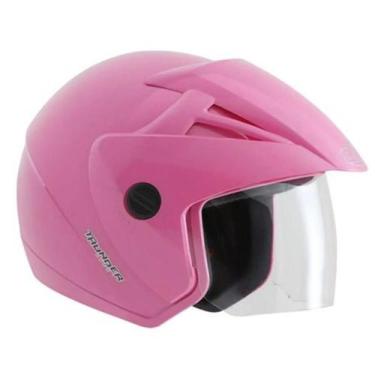 Imagem de Capacete Feminino Aberto Ebf Thunder Rosa Brilhante Moto, 58, Rosa Bri
